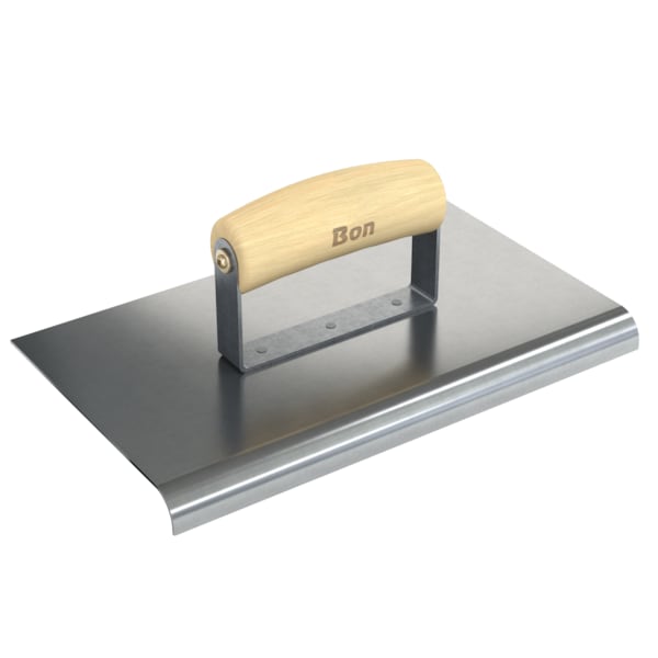 Edger, Stainless Steel 10" X 6", 1/2" Radius X 5/8" Lip Wood Handle